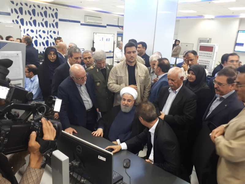 President Rouhani opens 3 petchem projects President Rouhani opens 3 petchem projects