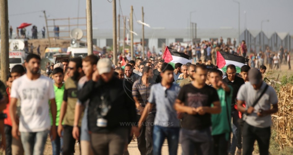 الفلسطينيون يستعدون للمشاركة في الجمعة الرابعة والعشرين لمسيرات العودة الفلسطينيون يستعدون للمشاركة في الجمعة الرابعة والعشرين لمسيرات العودة
