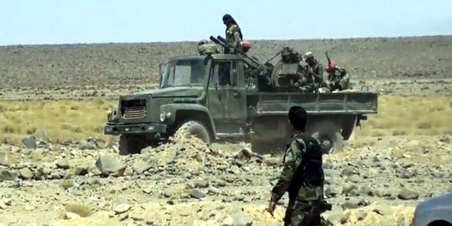 Army tightens grip on Daesh in Sweida eastern countryside Army tightens grip on Daesh in Sweida eastern countryside
