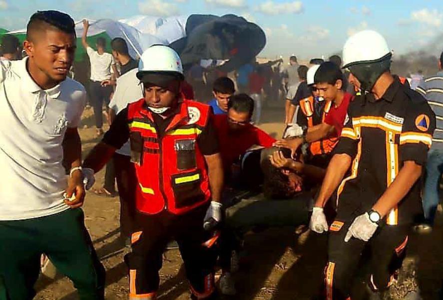 شهيد ومئات الجرحي في قمع الاحتلال لجمعة 'عائدون رغم انفك يا ترامب' شهيد ومئات الجرحي في قمع الاحتلال لجمعة 'عائدون رغم انفك يا ترامب'