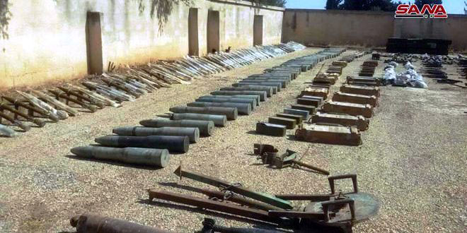 Authorities discover weapons, munitions in al-Rastan, Homs Authorities discover weapons, munitions in al-Rastan, Homs