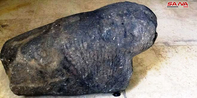 Traffic attempt of 4000-year lion statue in Daraa thwarted Traffic attempt of 4000-year lion statue in Daraa thwarted