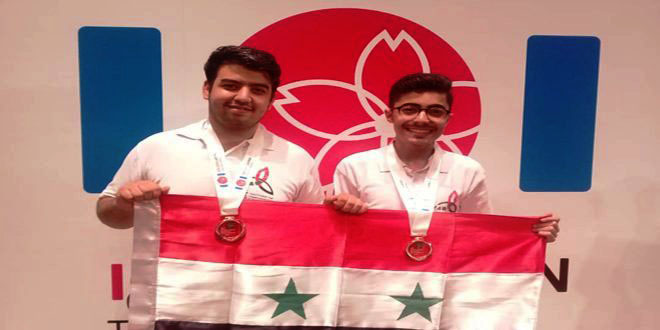 Syria wins 2 bronze medals at IOI 2018 Syria wins 2 bronze medals at IOI 2018