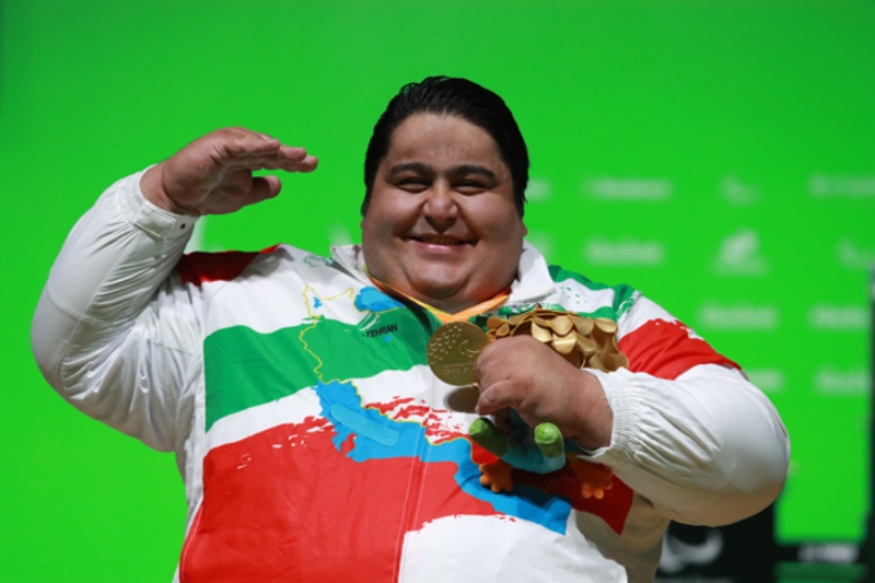 Iranian athlete wins gold in para powerlifting Iranian athlete wins gold in para powerlifting