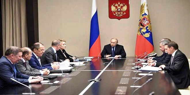 Putin, Russian Security Council discuss situation in Idleb Putin, Russian Security Council discuss situation in Idleb