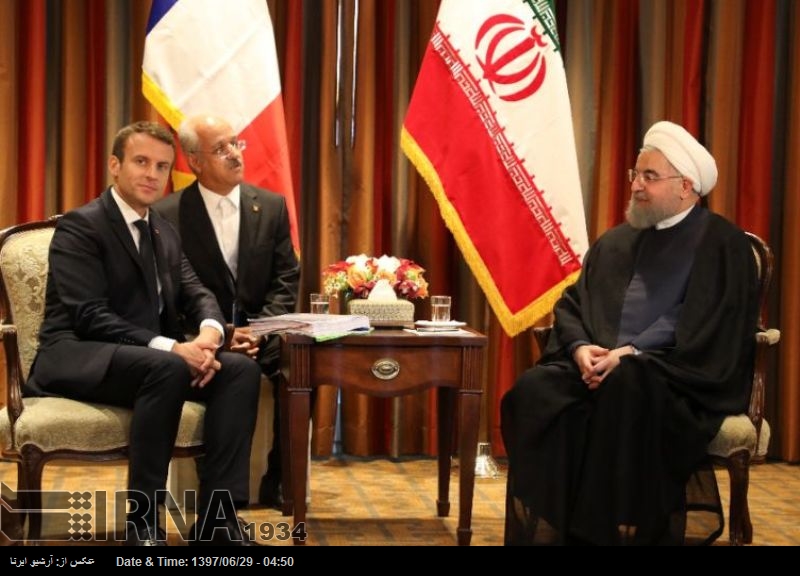 Ruhani ve Macron haftaya görüşecektir Ruhani ve Macron haftaya görüşecektir