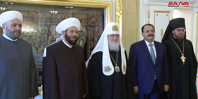 Russian Patriarch voices support for Syrian people Russian Patriarch voices support for Syrian people