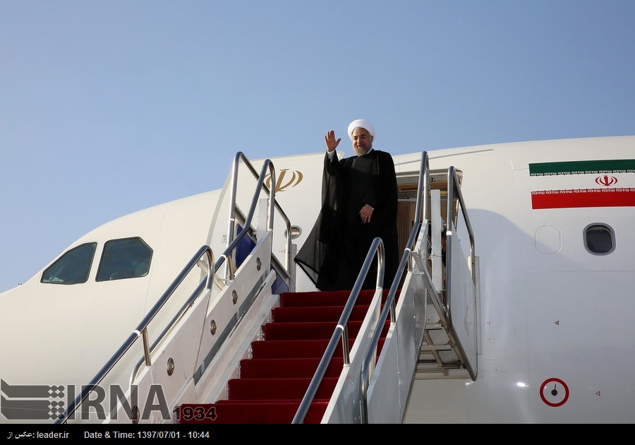 El presidente Rohani parte de Teherán rumbo a Nueva York