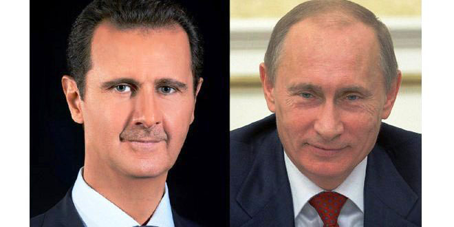 Assad, Putin discuss latest developments in Syria over phone Assad, Putin discuss latest developments in Syria over phone