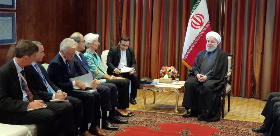 Rohani s'entretient avec le chef du FMI Rohani s'entretient avec le chef du FMI