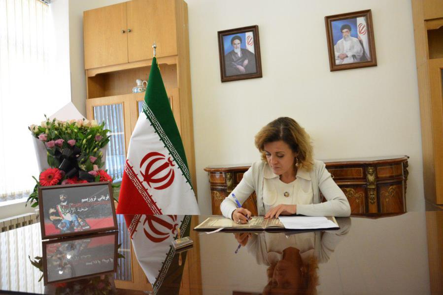 Iran embassy in Yerevan opens memorial book for terror attack victims Iran embassy in Yerevan opens memorial book for terror attack victims