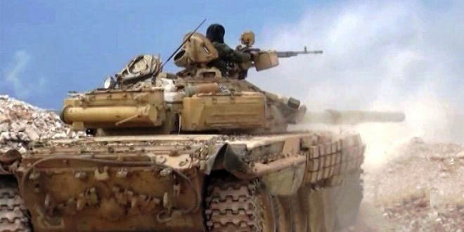 Syrian army advances in depth of Sweida Badyia Syrian army advances in depth of Sweida Badyia