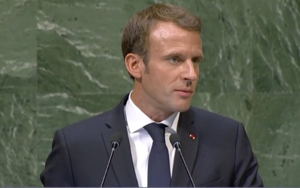 Macron says oil prices would fall if Iran could sell oil Macron says oil prices would fall if Iran could sell oil