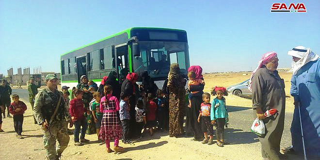 Tens of families return to their homes in Idleb, Aleppo, Tens of families return to their homes in Idleb, Aleppo,