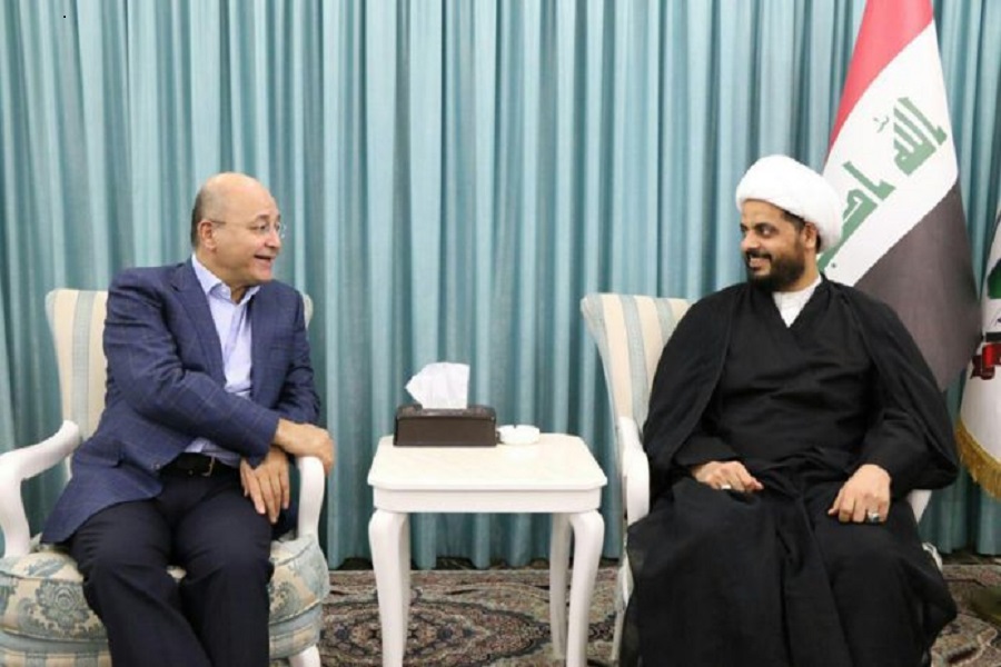 الشيخ الخزعلي وبرهم صالح يبحثان تشكيل الحكومة ورئاسة الجمهورية الشيخ الخزعلي وبرهم صالح يبحثان تشكيل الحكومة ورئاسة الجمهورية
