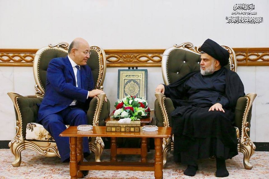 برهم صالح والسيد مقتدي الصدر يبحثان اهم القضايا التي تخص الشأن العراقي برهم صالح والسيد مقتدي الصدر يبحثان اهم القضايا التي تخص الشأن العراقي
