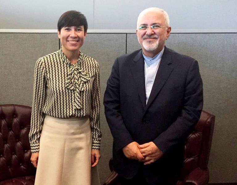 Norwegian FM meets with Zarif in New York Norwegian FM meets with Zarif in New York