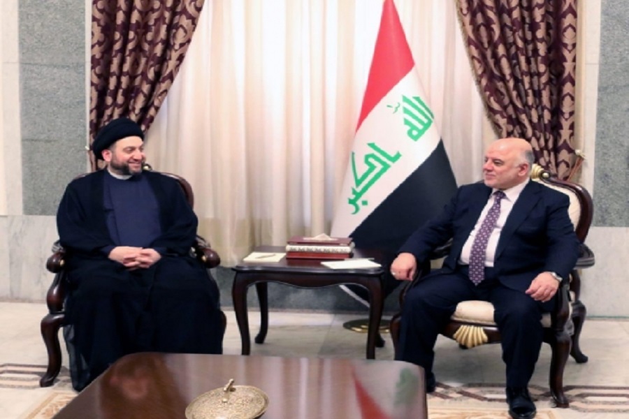 العبادي والحكيم يبحثان تشكيل الحكومة القادمة والحفاظ علي الانجازات المتحققة العبادي والحكيم يبحثان تشكيل الحكومة القادمة والحفاظ علي الانجازات المتحققة