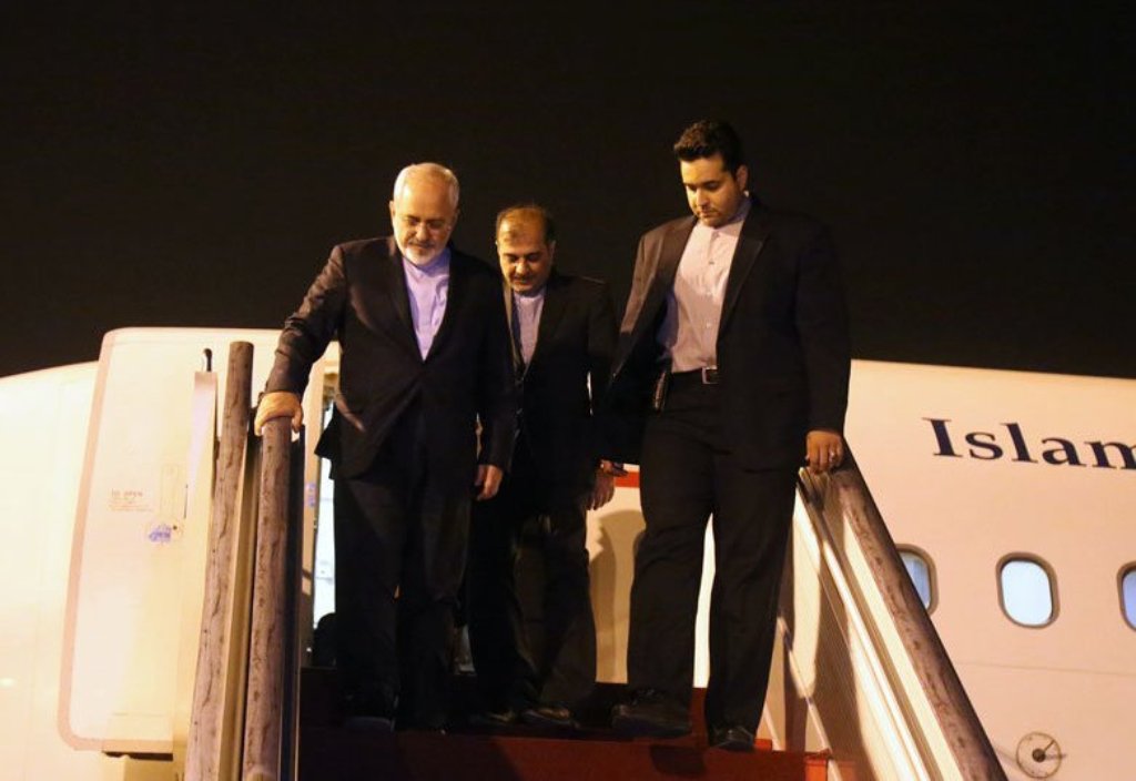 Zarif back home from New York Zarif back home from New York