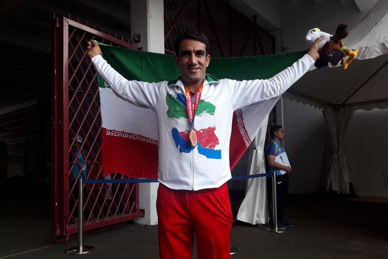 Iran athlete wins Javelin throw bronze medal in Asia Para Iran athlete wins Javelin throw bronze medal in Asia Para