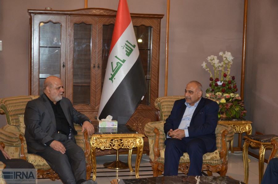 Iran envoy confers with Iraqi new PM Iran envoy confers with Iraqi new PM