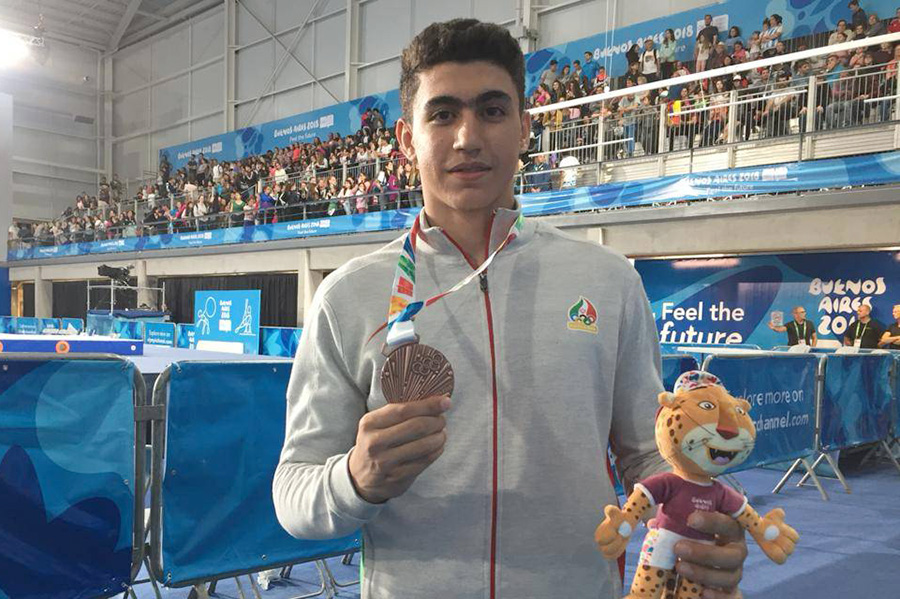 Iranian gymnast bags bronze medal of 2018 Youth Olympic Games Iranian gymnast bags bronze medal of 2018 Youth Olympic Games