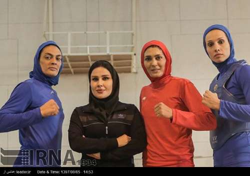 Luchadoras de Wushu iraníes vencen a sus rivales