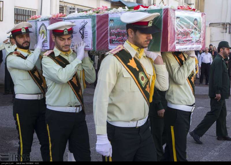 پيكر شهيد عرصه نظم و امنيت در لاهيجان تشييع شد