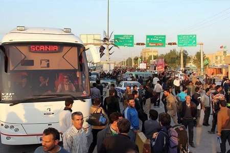 زائران زنجاني اربعين حسيني با 160 دستگاه اتوبوس بازمي گردند
