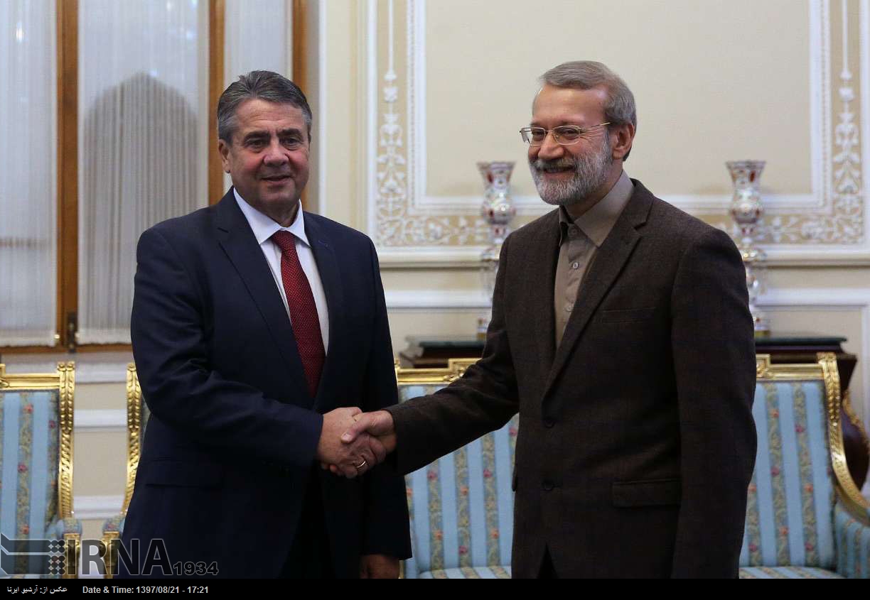 Larijani empfängt Gabriel in Teheran Larijani empfängt Gabriel in Teheran