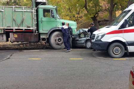 تصادف در جاده سروآباد به كامیاران 2 كشته برجا گذاشت
