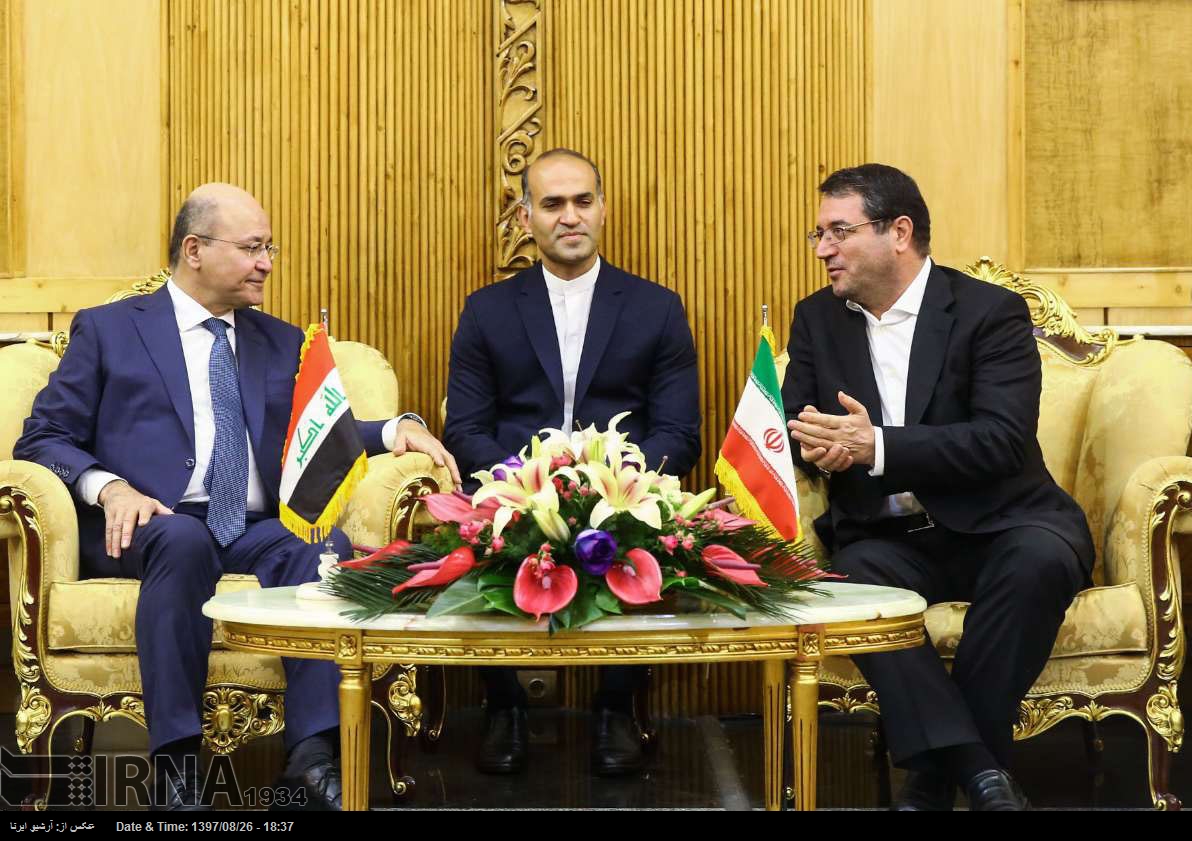 Barham Salih landet in Teheran Barham Salih landet in Teheran