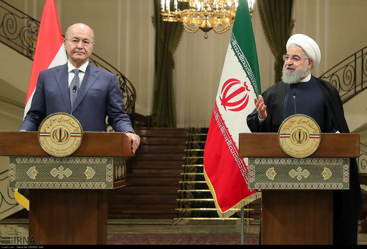 Pressekonferenz zwischen Rouhani und Salih Pressekonferenz zwischen Rouhani und Salih
