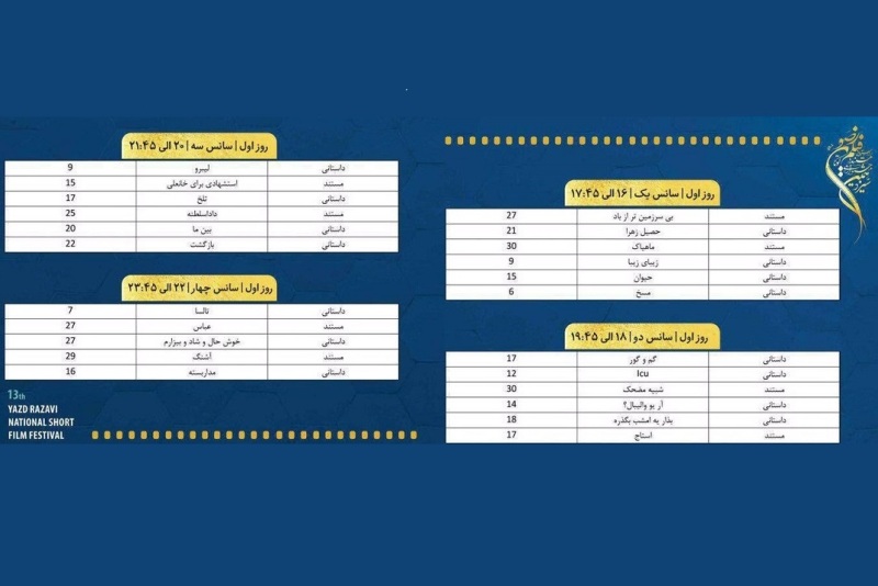 نمایش فیلم‌های منتخب جشنواره ملی فیلم رضوی در یزد آغاز شد