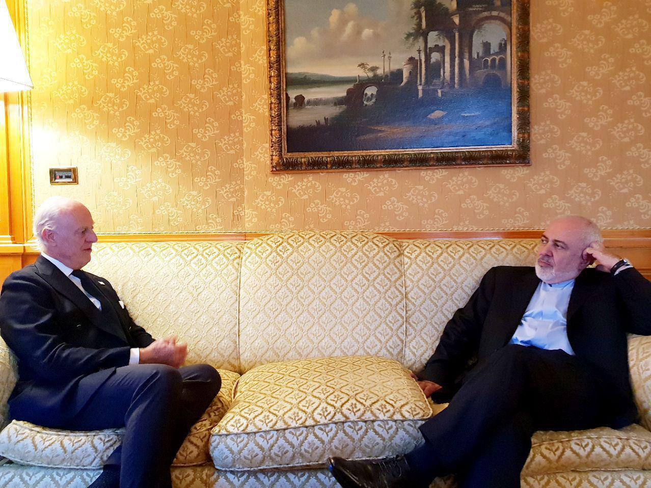 Iran FM confers with UN Syria envoy Iran FM confers with UN Syria envoy