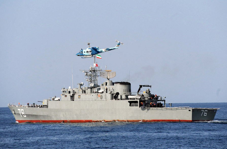Iran entsendet drei Zerstörer auf hoher See Iran entsendet drei Zerstörer auf hoher See