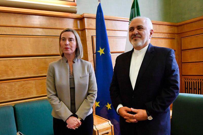 Mogherini, Zarif meet on Geneva Conference sidelines Mogherini, Zarif meet on Geneva Conference sidelines
