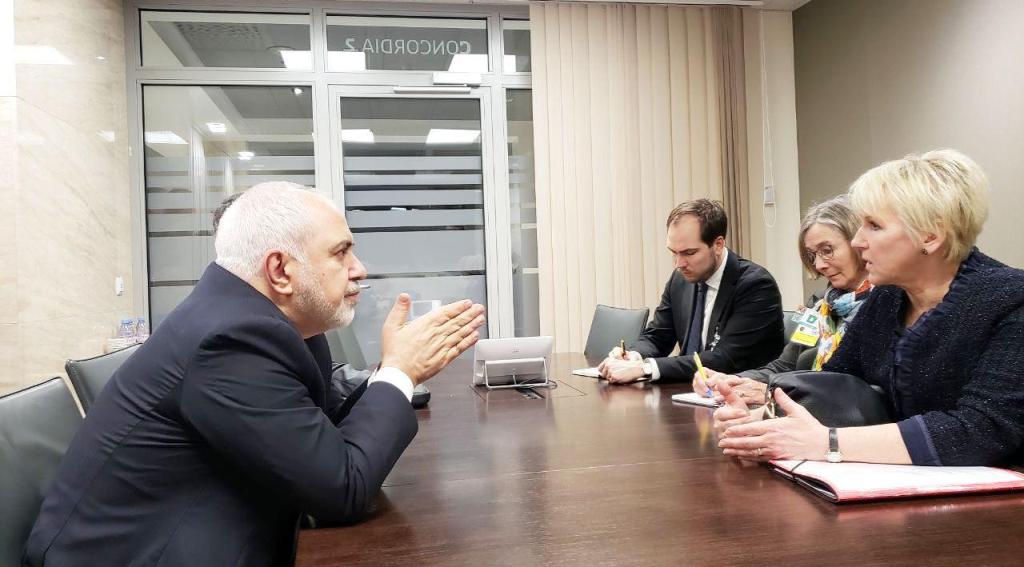 FM Zarif confers with Swedish counterpart in Geneva FM Zarif confers with Swedish counterpart in Geneva