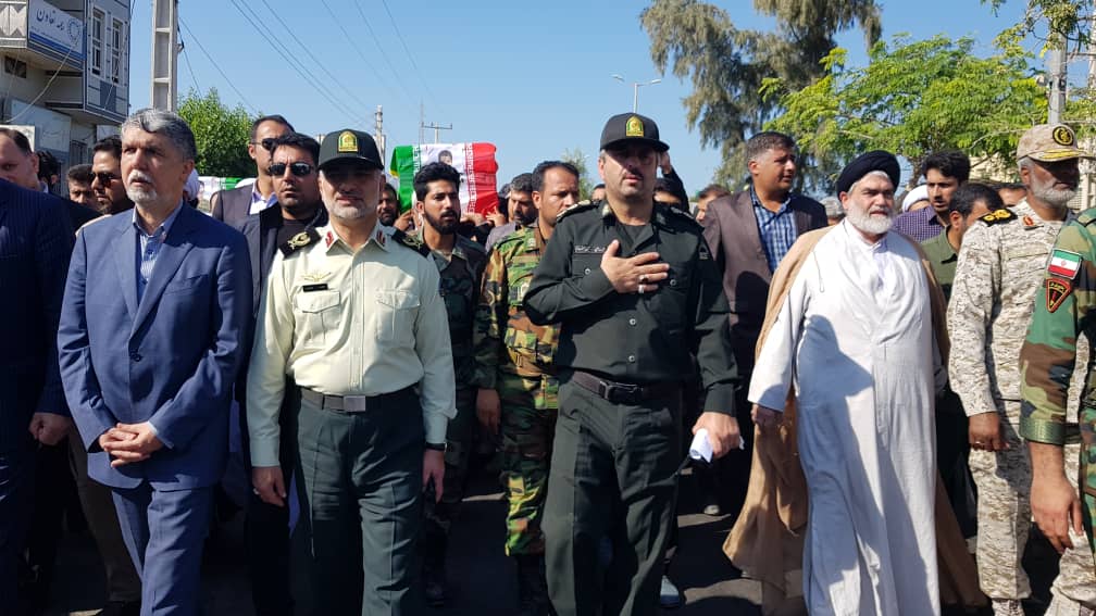 Funeral held for 2 police martyrs of Chabahar attack Funeral held for 2 police martyrs of Chabahar attack