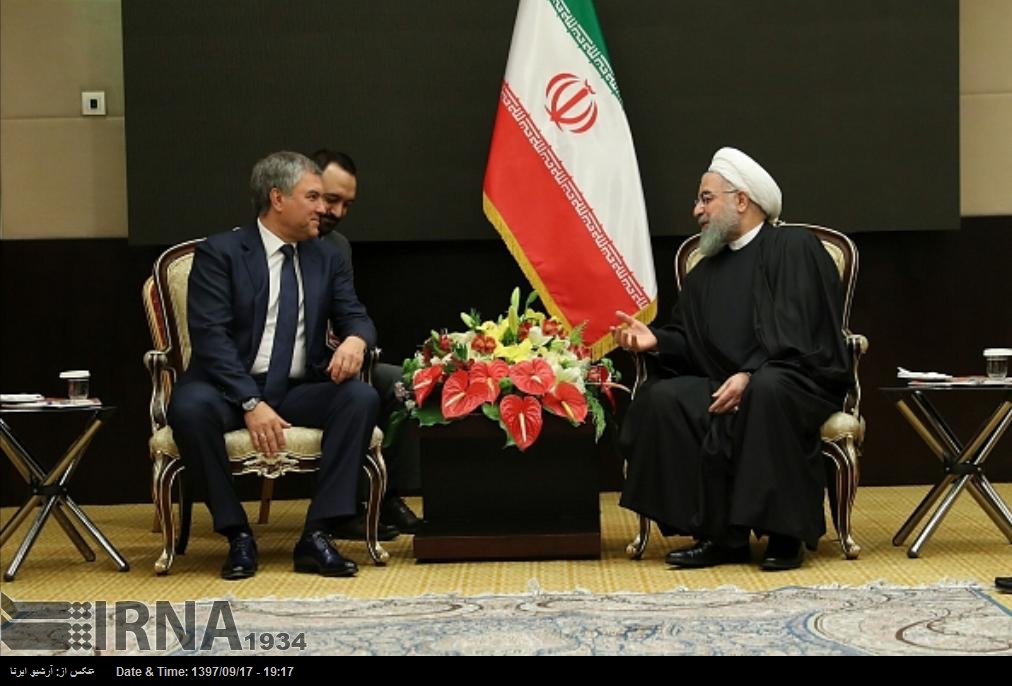 تیسرا فریق ایران روس تعلقات کو خراب نہیں کرسکتا: صدر روحانی تیسرا فریق ایران روس تعلقات کو خراب نہیں کرسکتا: صدر روحانی