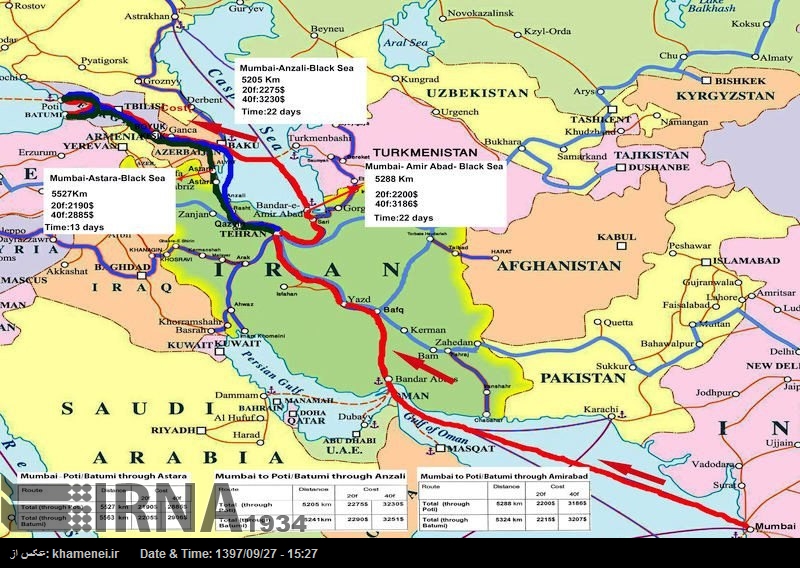 Irán cuenta con una ubicación estable en la red del tránsito mundial Irán cuenta con una ubicación estable en la red del tránsito mundial