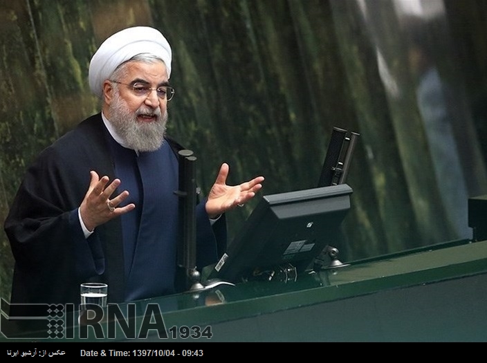امریکہ ایران کے طاقتور نظام کو جھکانا چاہتا ہے: صدر روحانی امریکہ ایران کے طاقتور نظام کو جھکانا چاہتا ہے: صدر روحانی