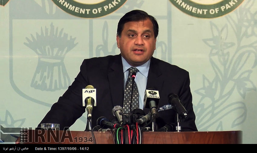 ایران کیساتھ تمام شعبوں میں تعلقات بڑھانا چاہتے ہیں: پاکستانی ترجمان ایران کیساتھ تمام شعبوں میں تعلقات بڑھانا چاہتے ہیں: پاکستانی ترجمان
