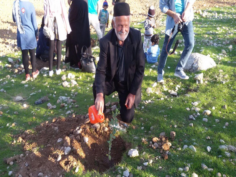 پويش همزادم درخت در قلعه تل برگزار شد