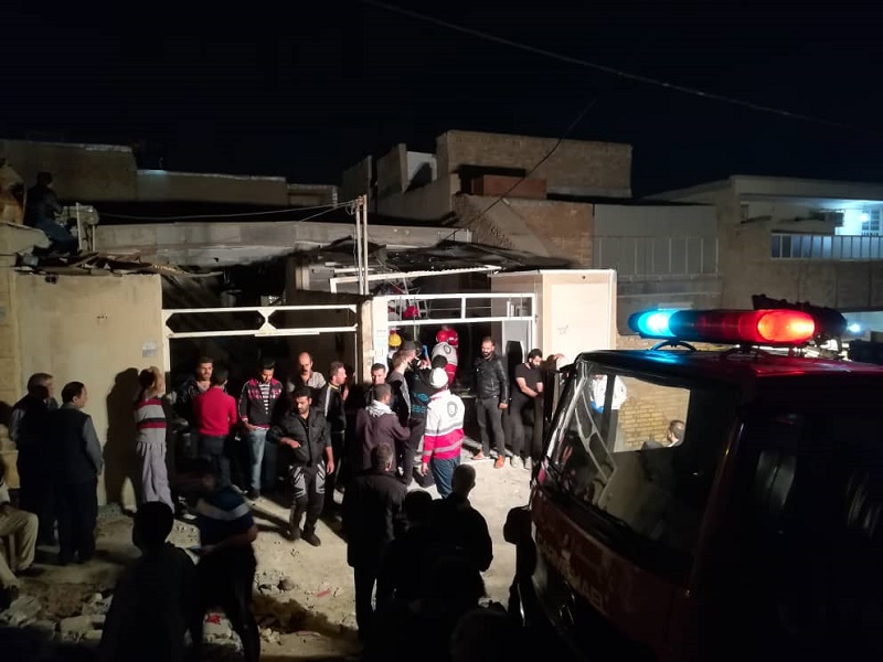 دو منزل مسكوني در اهواز بر اثر نشت گاز و انفجار تخريب شدند دو منزل مسكوني در اهواز بر اثر نشت گاز و انفجار تخريب شدند