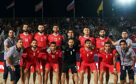 Football de plage: l'Iran conserve sa deuxième place mondiale