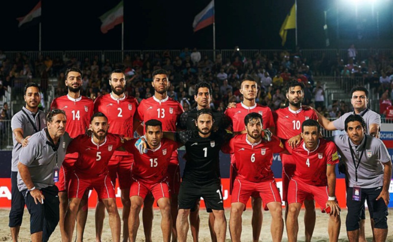 Football de plage: l'Iran conserve sa deuxième place mondiale