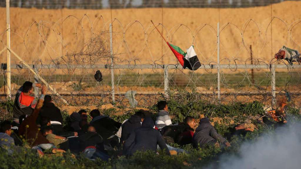 15 فلسطینی در راهپیمایی امروزغزه زخمی شدند