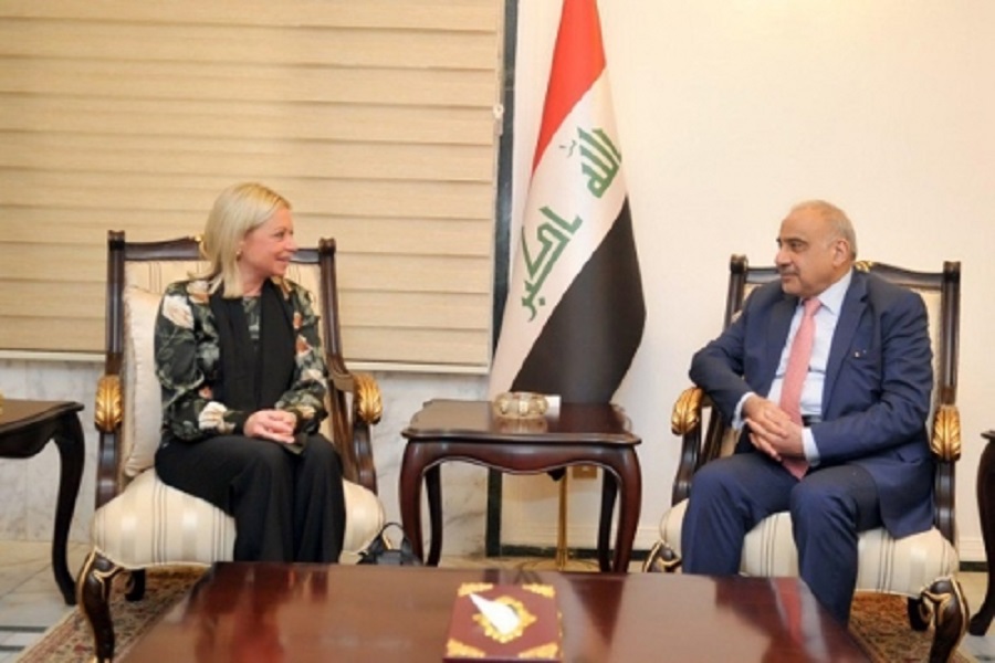 عادل عبدالمهدي يثمن الدور الانساني لبعثة الامم المتحدة في العراق عادل عبدالمهدي يثمن الدور الانساني لبعثة الامم المتحدة في العراق