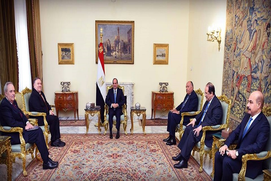 پمپئو با السیسی دیدار كرد پمپئو با السیسی دیدار كرد